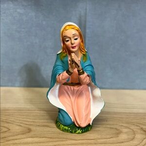 Antique Nativity Scene Made in Italy Mary 4 inches
